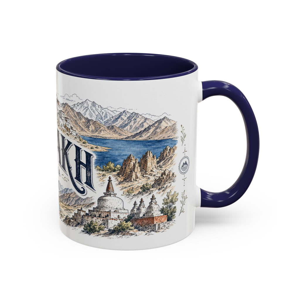 Ladakh Mug, India Travel Souvenir, Bucket List Gift, Accent Ceramic Coffee Mug 11oz 15oz
