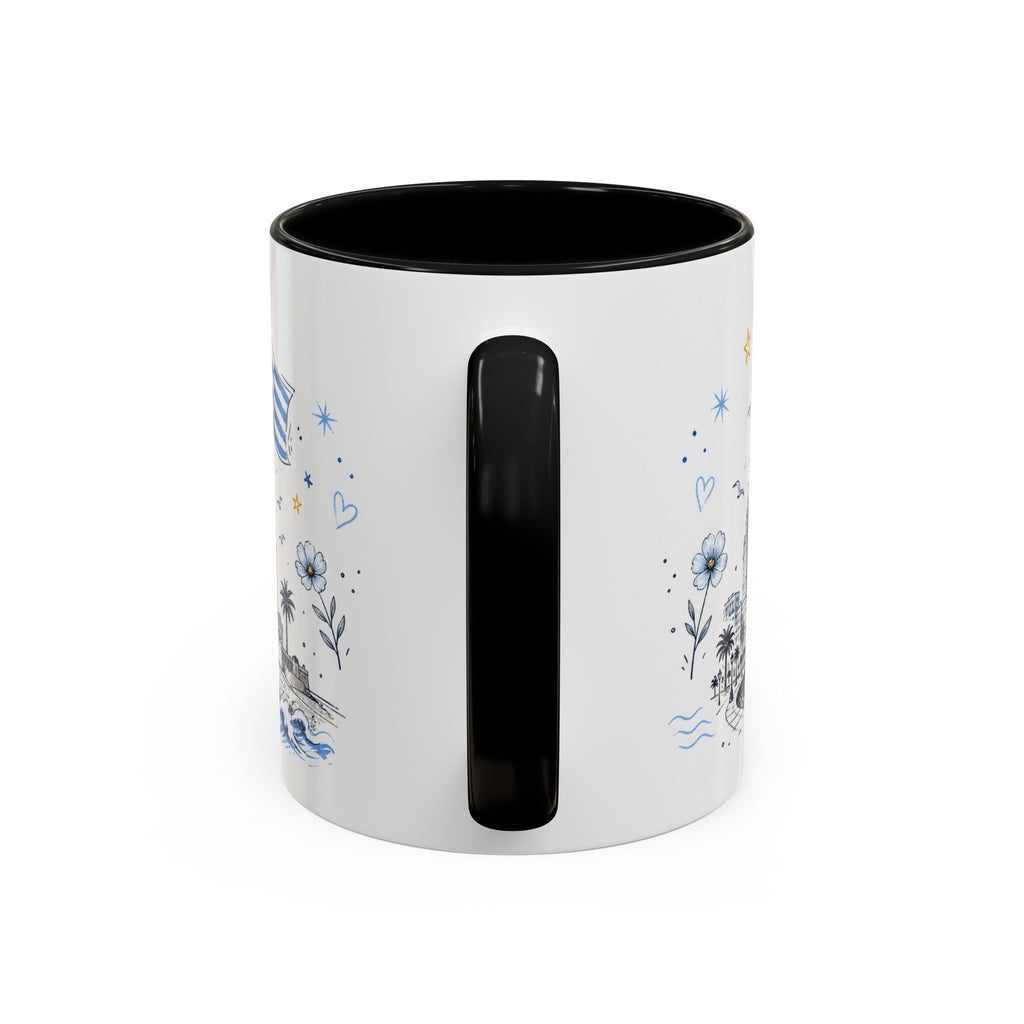Uruguay Soccer Coffee Mug | World Cup Fan Gift | Accent Color Ceramic 11oz 15oz Match Day Cup