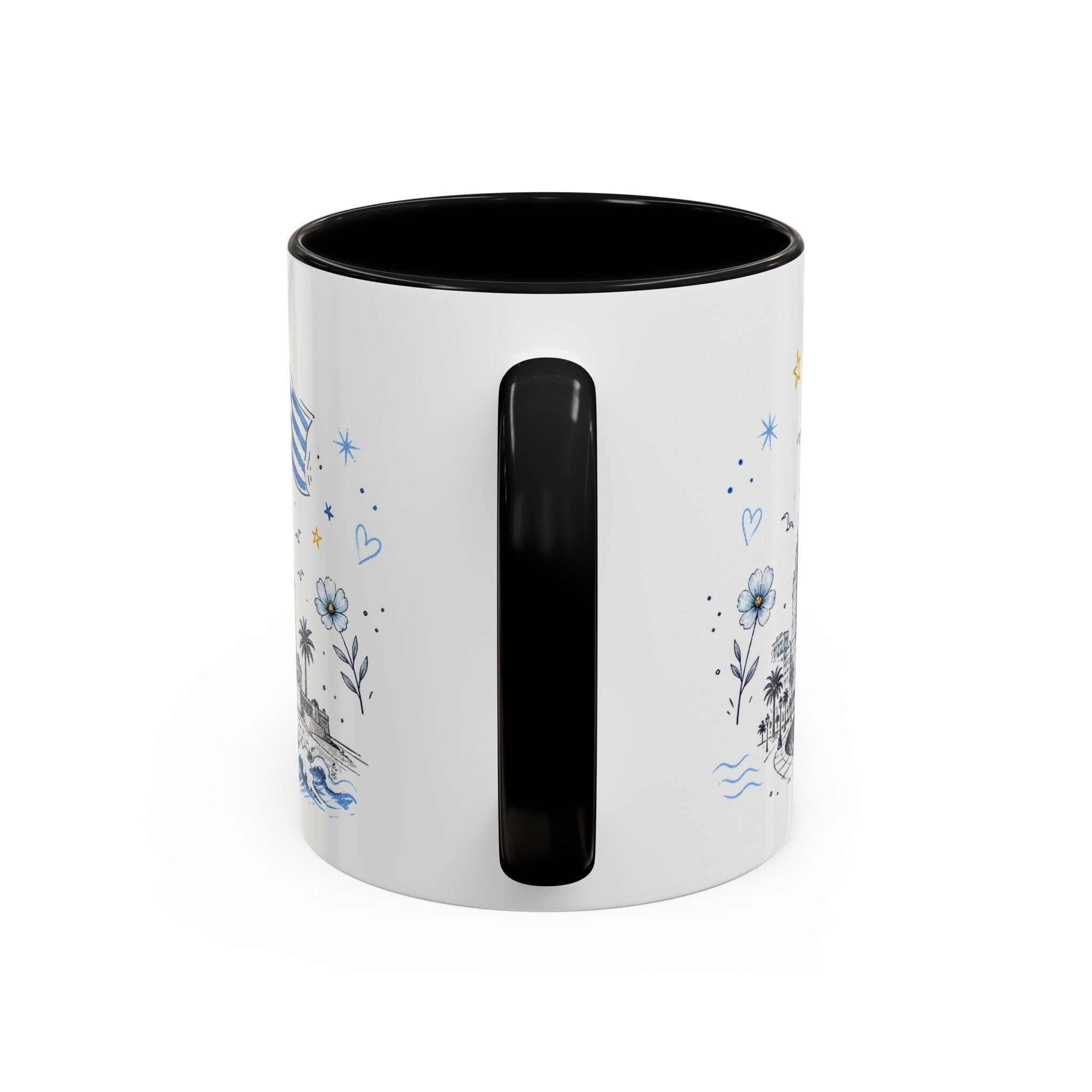 Uruguay Soccer Coffee Mug | World Cup Fan Gift | Accent Color Ceramic 11oz 15oz Match Day Cup