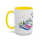 Greece Coffee Mug | Travel Souvenir Accent Mug | Country Gift Ceramic Cup 11oz 15oz