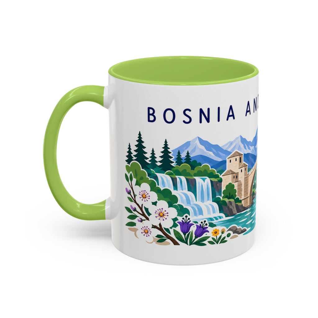 Bosnia and Herzegovina Coffee Mug | Travel Souvenir Accent Mug | Country Gift Ceramic Cup 11oz 15oz