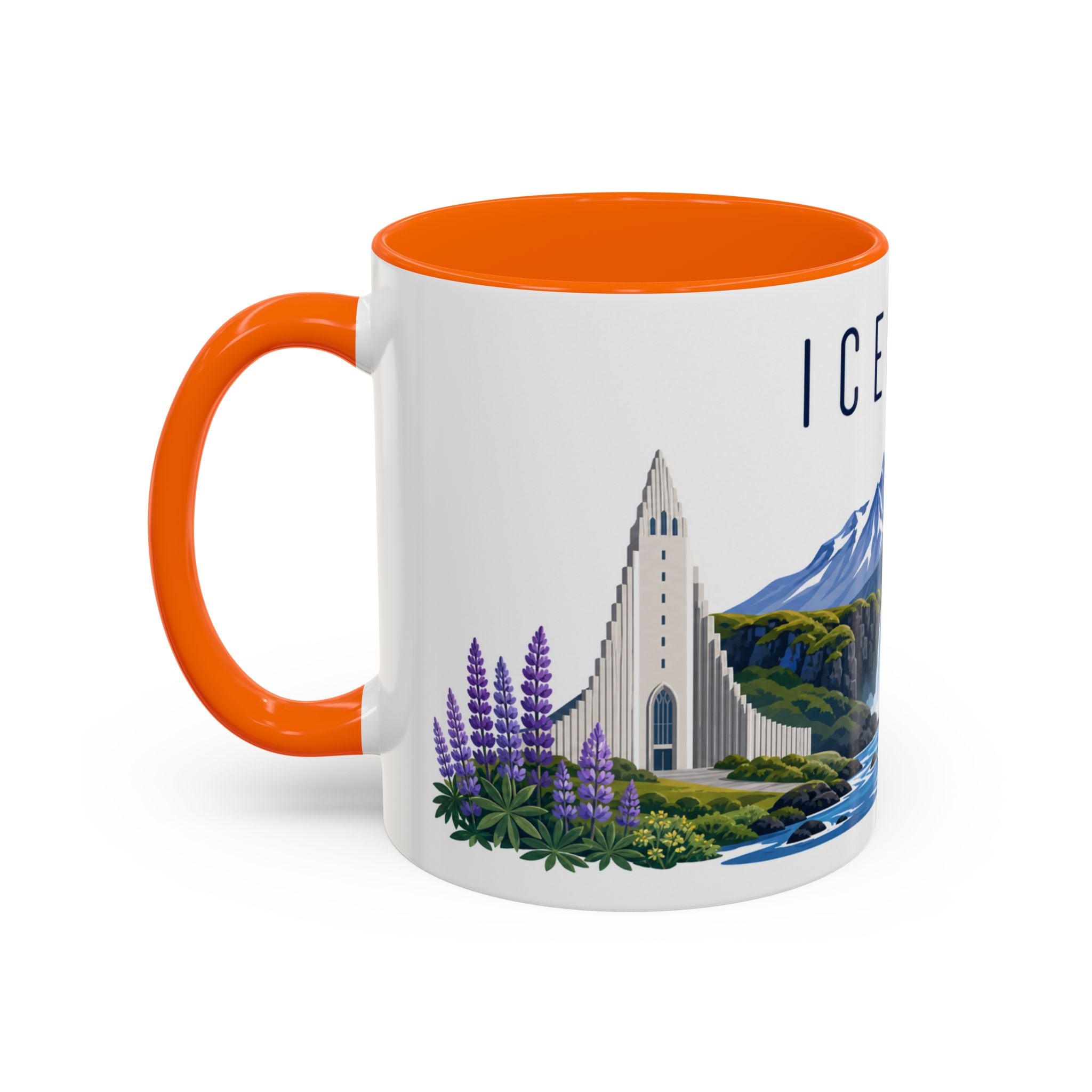 Iceland Coffee Mug | Travel Souvenir Accent Mug | Country Gift Ceramic Cup 11oz 15oz