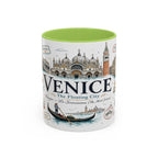 Venice Coffee Mug | Italy Souvenir Travel Gift | Accent Color Ceramic 11oz 15oz