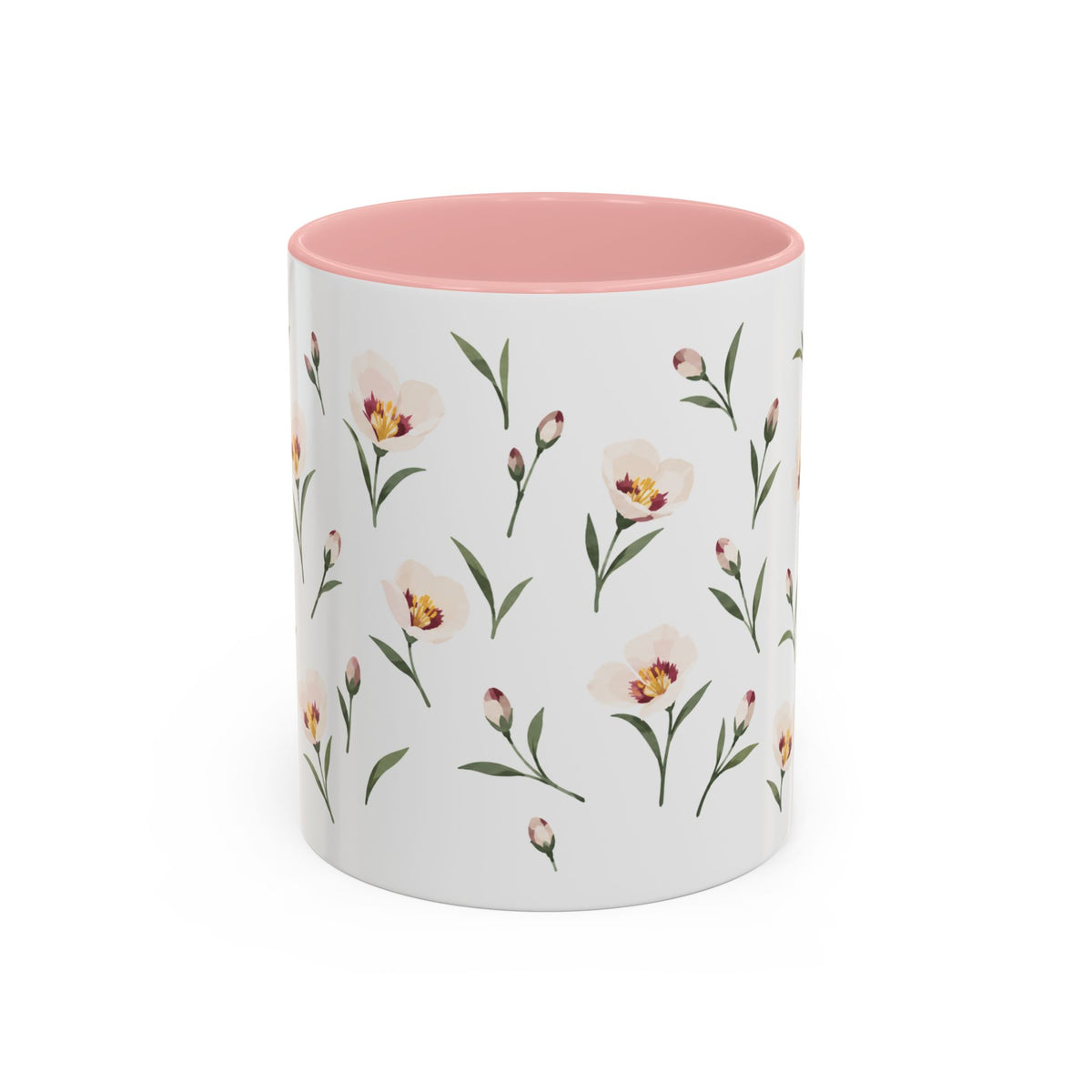 Utah Sego Lily Mug, State Flower Floral Coffee Cup, 11oz Botanical Gift