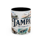 Tampa Coffee Mug | United States Travel Souvenir | Vintage Illustrated City Gift | 11 oz 15 oz Accent Mug