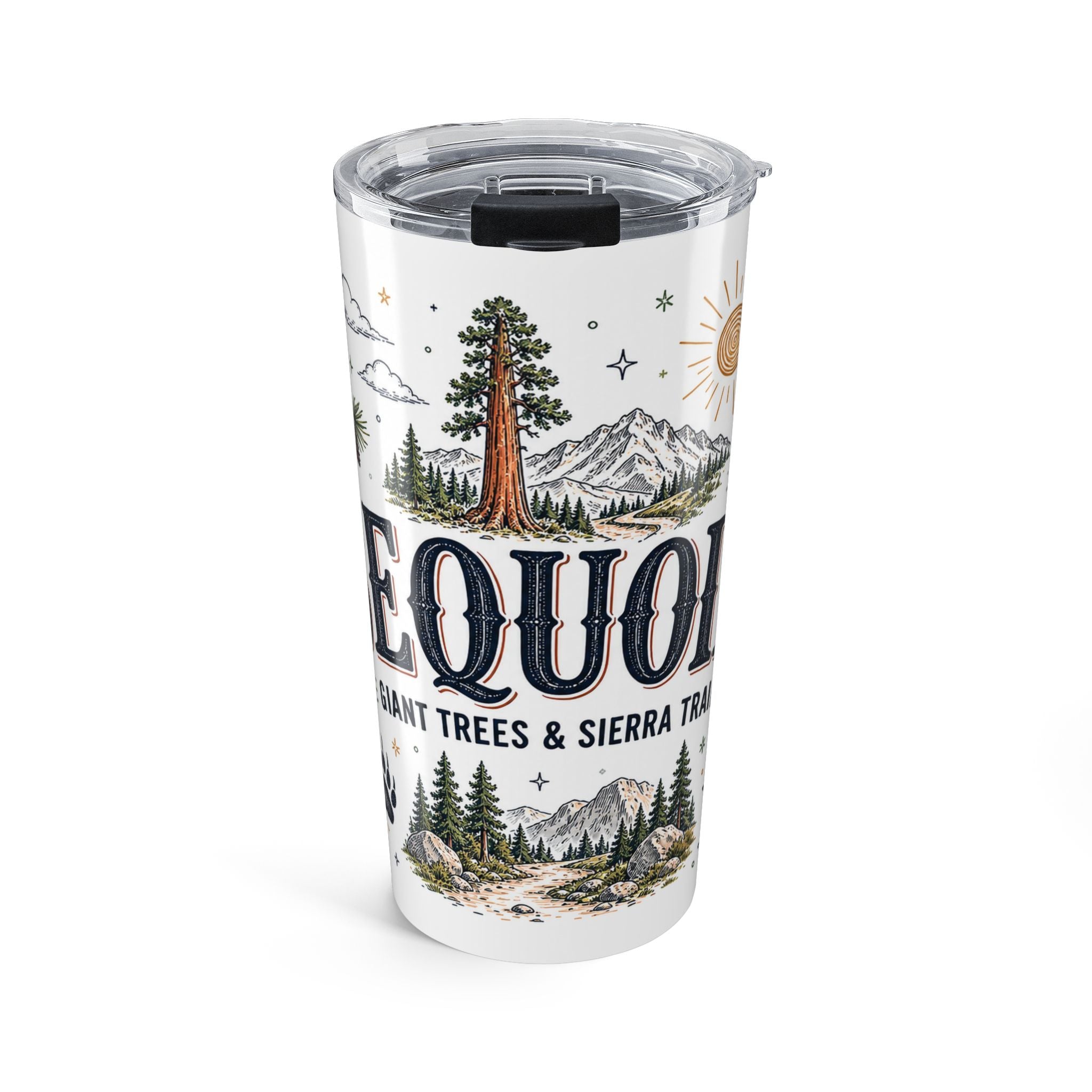 Sequoia National Park 20oz Tumbler | California Forest Gift | Insulated Stainless Steel Travel Cup