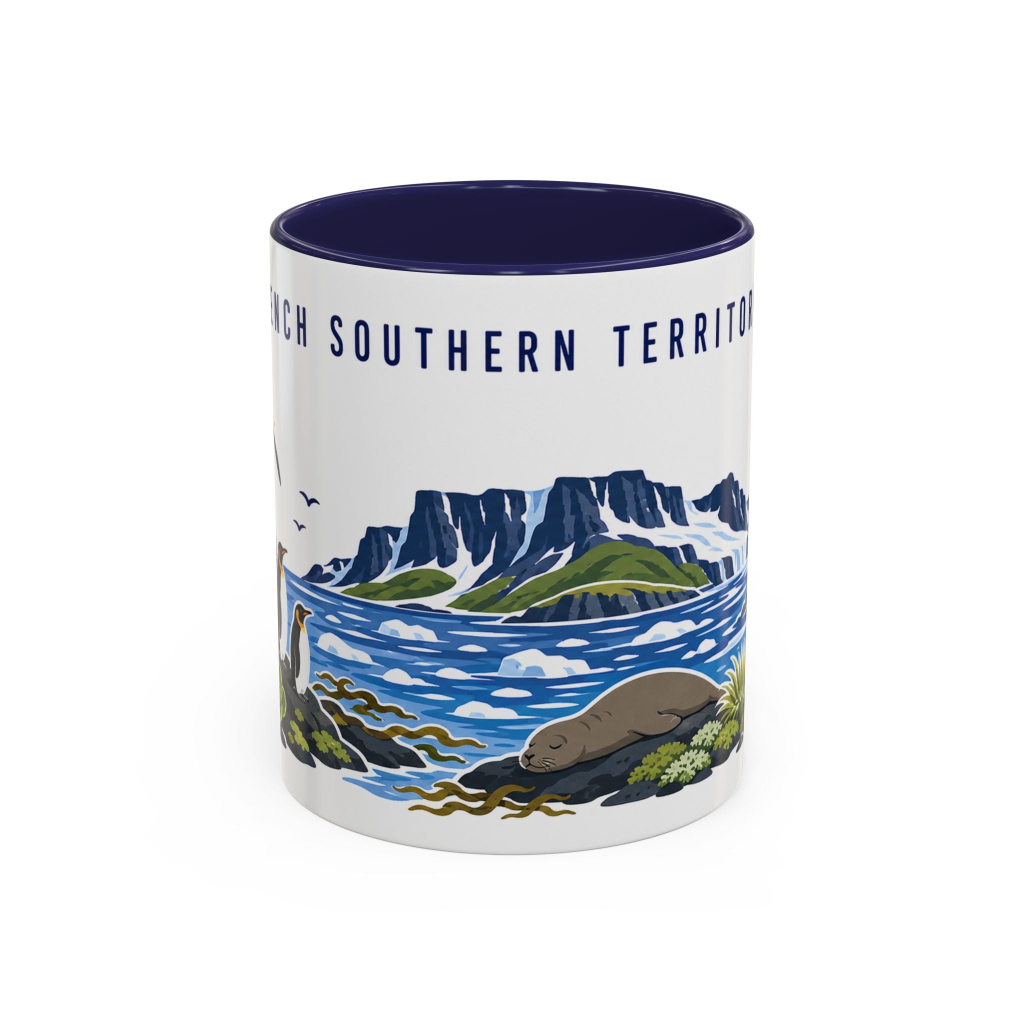French Southern Territories Coffee Mug | Travel Souvenir Accent Mug | Country Gift Ceramic Cup 11oz 15oz