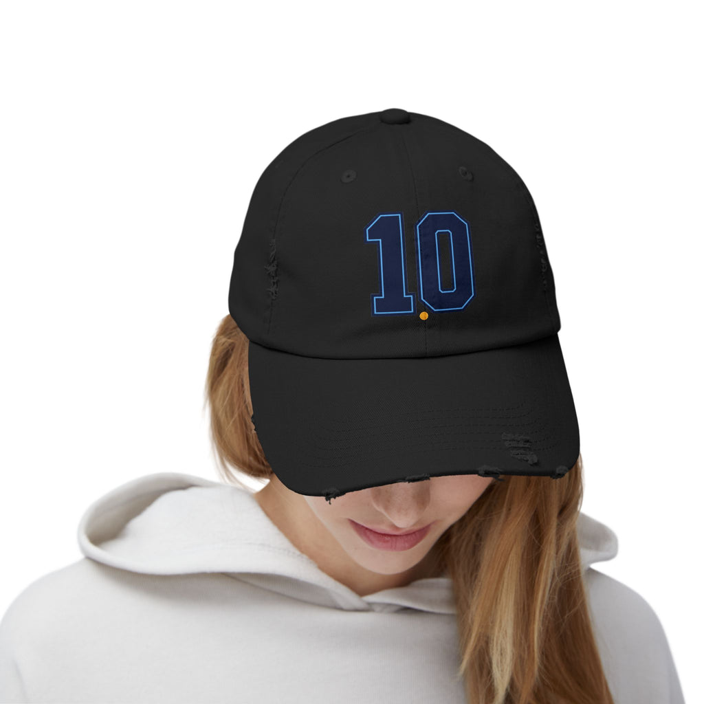 Minimal No 10 Soccer Hat | Argentina Fan Cap | 10 Soccer Supporter Cap