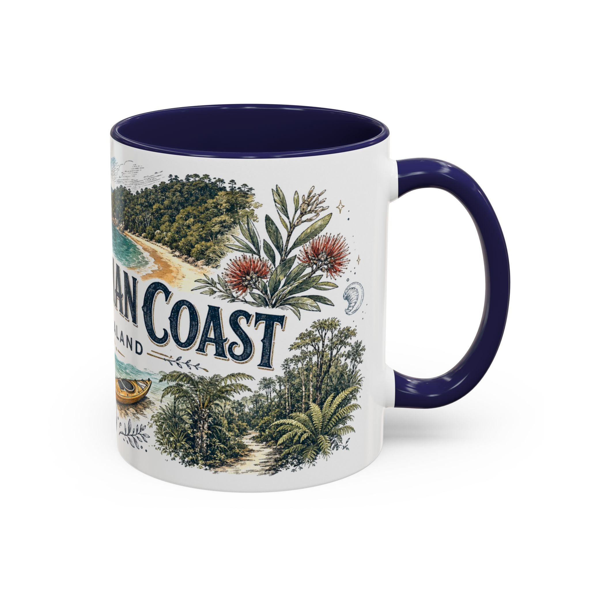 Abel Tasman Coast Mug, New Zealand Travel Souvenir, Bucket List Gift, Accent Ceramic Coffee Mug 11oz 15oz