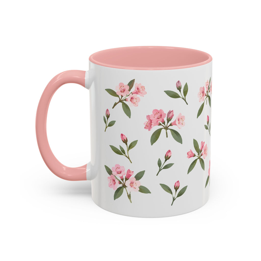 Washington Coast rhododendron Mug, State Flower Floral Coffee Cup, 11oz Botanical Gift