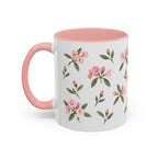 Washington Coast rhododendron Mug, State Flower Floral Coffee Cup, 11oz Botanical Gift