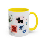 Edinburgh Coffee Mug | Postage Stamp Collage Mug | Travel Souvenir Accent Cup 11oz 15oz
