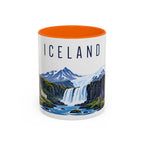 Iceland Coffee Mug | Travel Souvenir Accent Mug | Country Gift Ceramic Cup 11oz 15oz