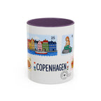 Copenhagen Coffee Mug | Postage Stamp Collage Mug | Travel Souvenir Accent Cup 11oz 15oz