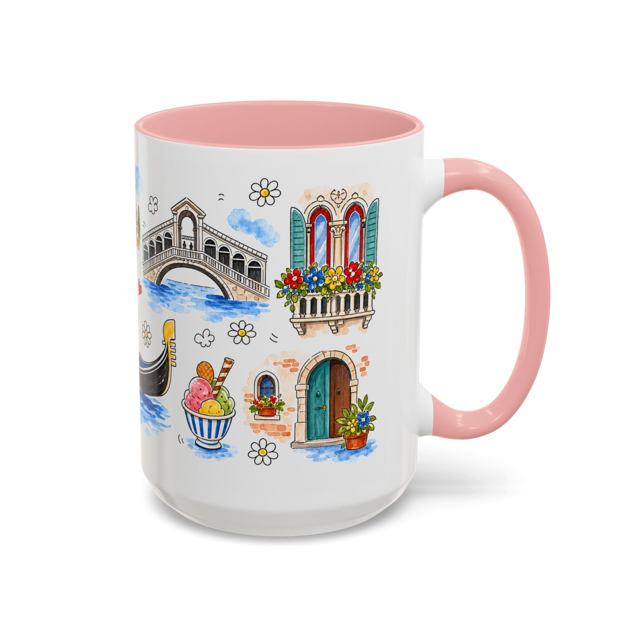 Venice Travel Mug | European City Souvenir Accent Coffee Mug | 11oz 15oz Ceramic Cup