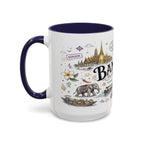 Bangkok Coffee Mug | Thailand Souvenir Travel Gift | Accent Color Ceramic 11oz 15oz