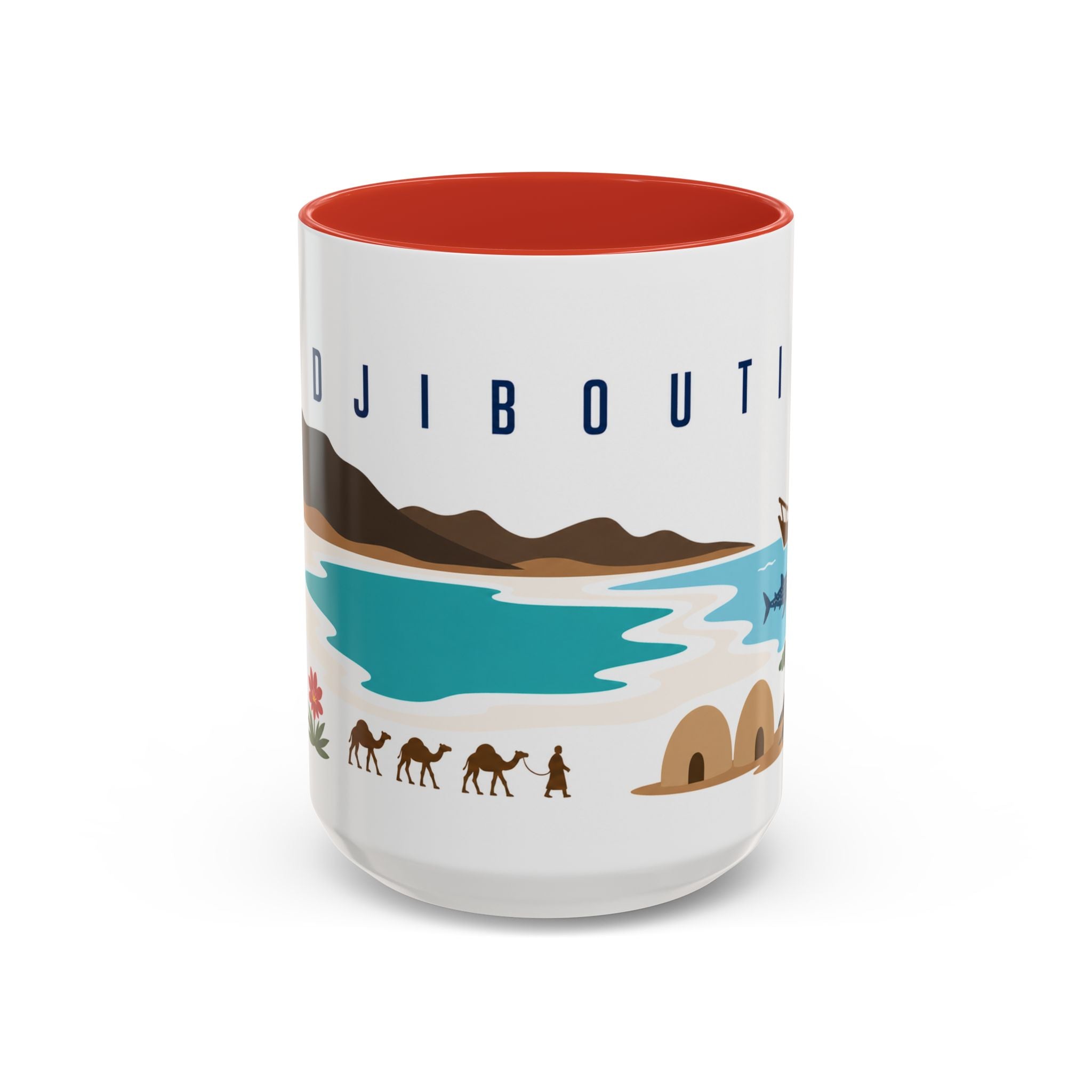 Djibouti Coffee Mug | Travel Souvenir Accent Mug | Country Gift Ceramic Cup 11oz 15oz
