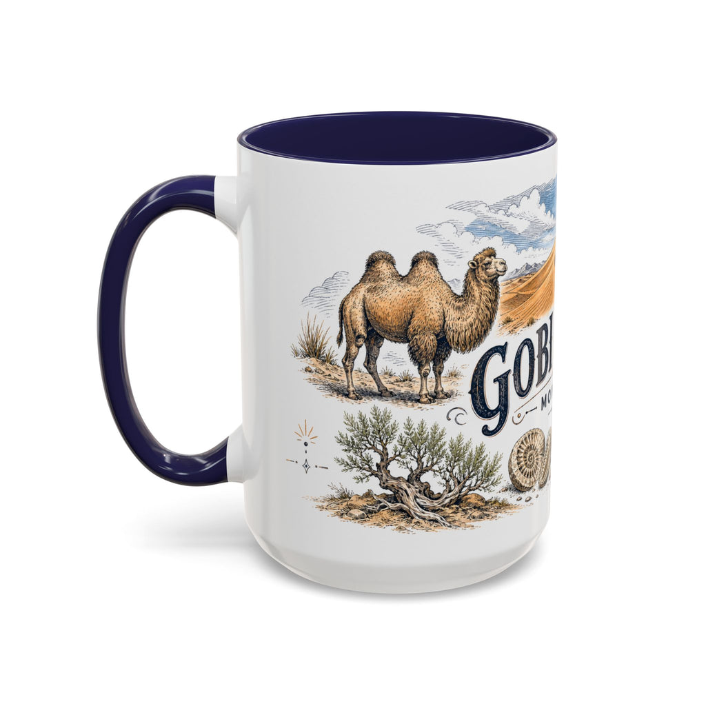 Gobi Desert Mug, Mongolia Travel Souvenir, Bucket List Gift, Accent Ceramic Coffee Mug 11oz 15oz