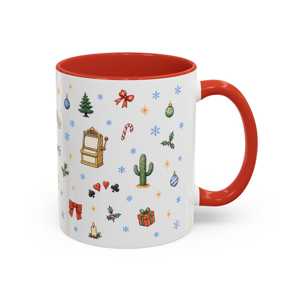 Las Vegas Christmas Mug | Watercolor City Souvenir, Travel Memories (11oz, 15oz)