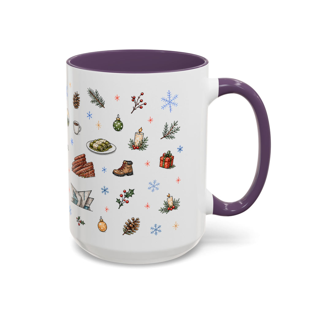 Denver Christmas Mug | Watercolor City Souvenir, Holiday Travel Gift (11oz/15oz)