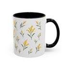 Nebraska Goldenrod Mug, State Flower Floral Coffee Cup, 11oz Botanical Gift