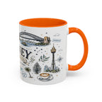 Sydney Coffee Mug | Australia Souvenir Travel Gift | Accent Color Ceramic 11oz 15oz