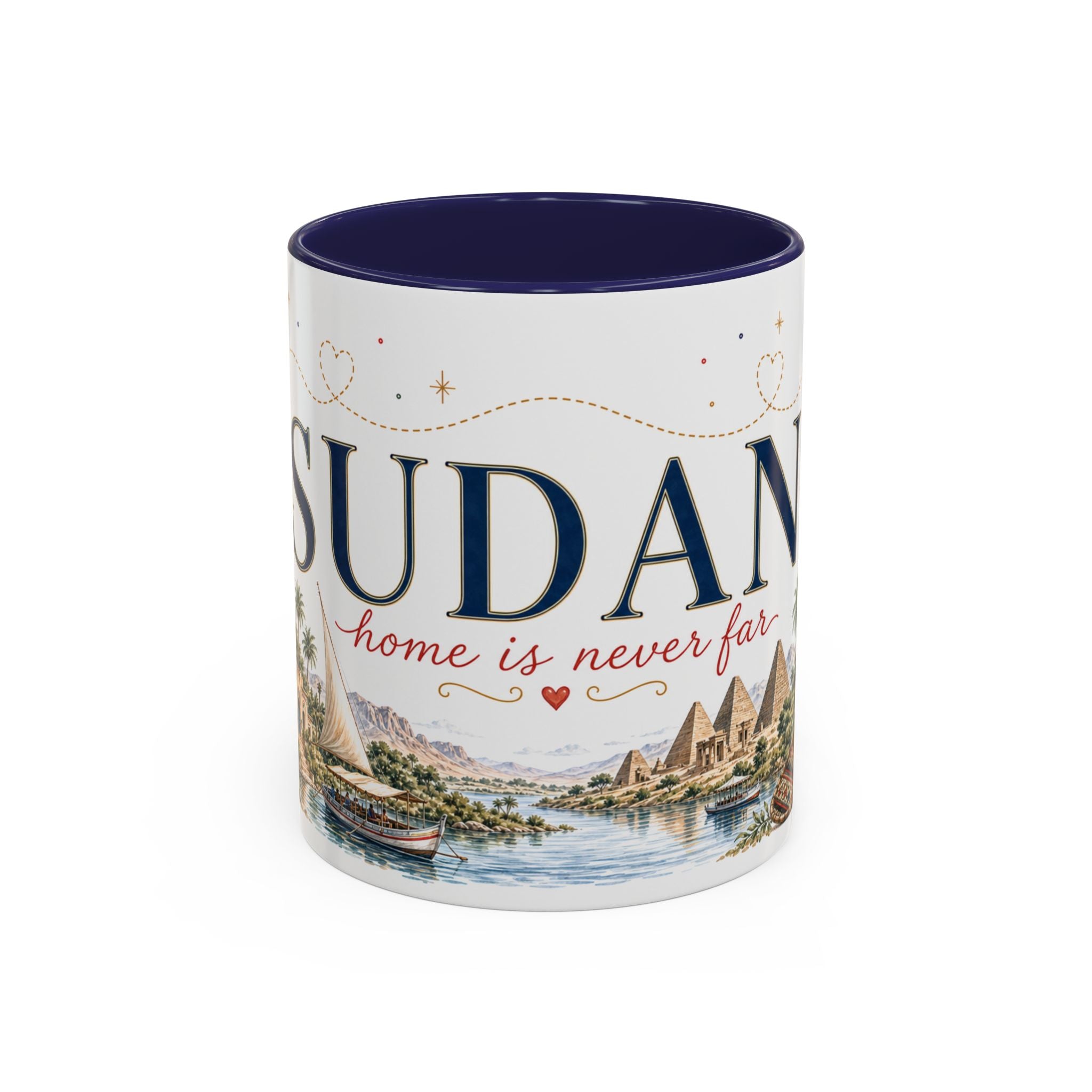 Sudan Home Country Mug | Moving Away Gift | Long Distance Friendship | 11 oz 15 oz Accent Mug