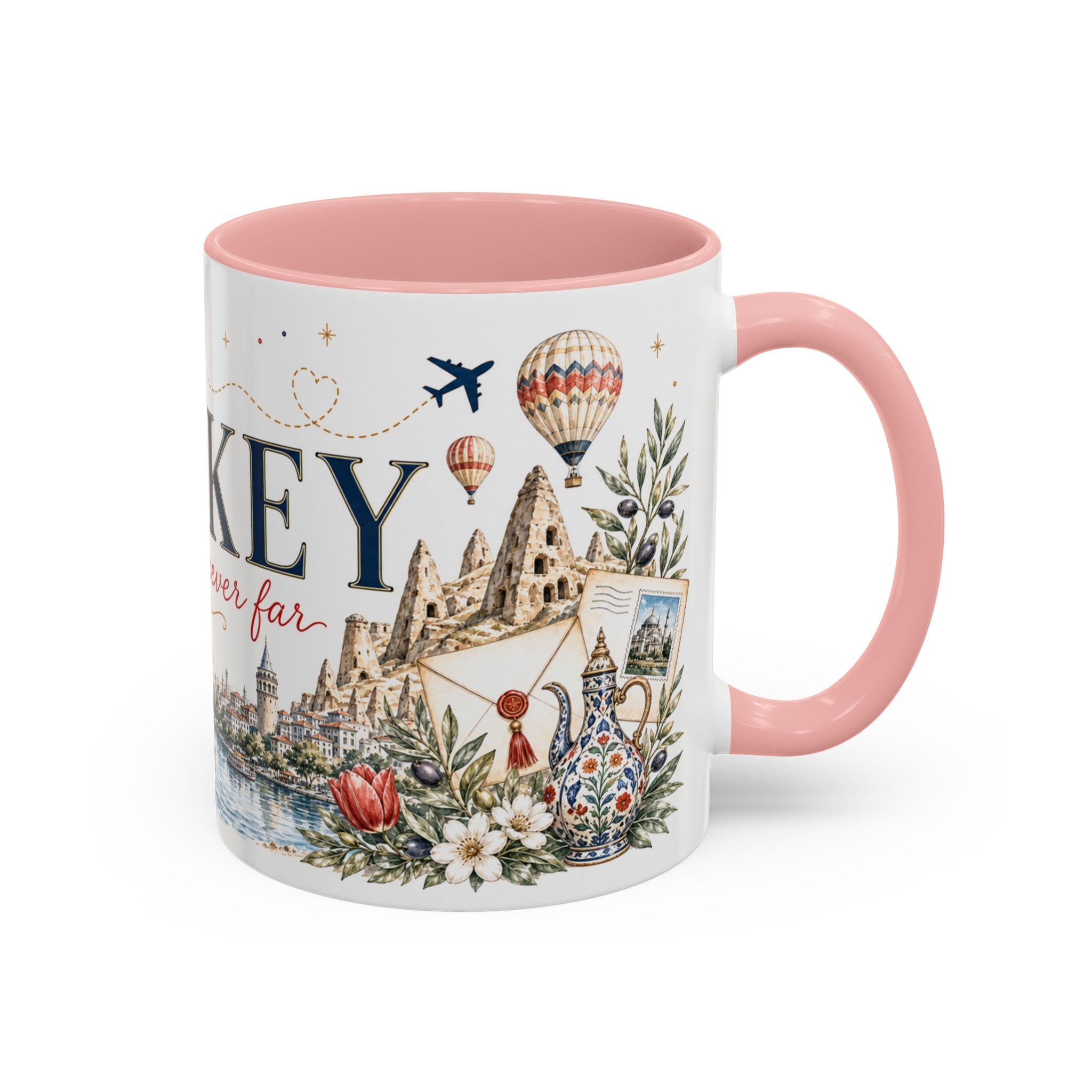 Turkey Home Country Mug | Moving Away Gift | Long Distance Friendship | 11 oz 15 oz Accent Mug