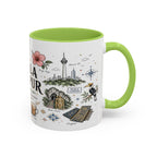 Kuala Lumpur Coffee Mug | Malaysia Souvenir Travel Gift | Accent Color Ceramic 11oz 15oz