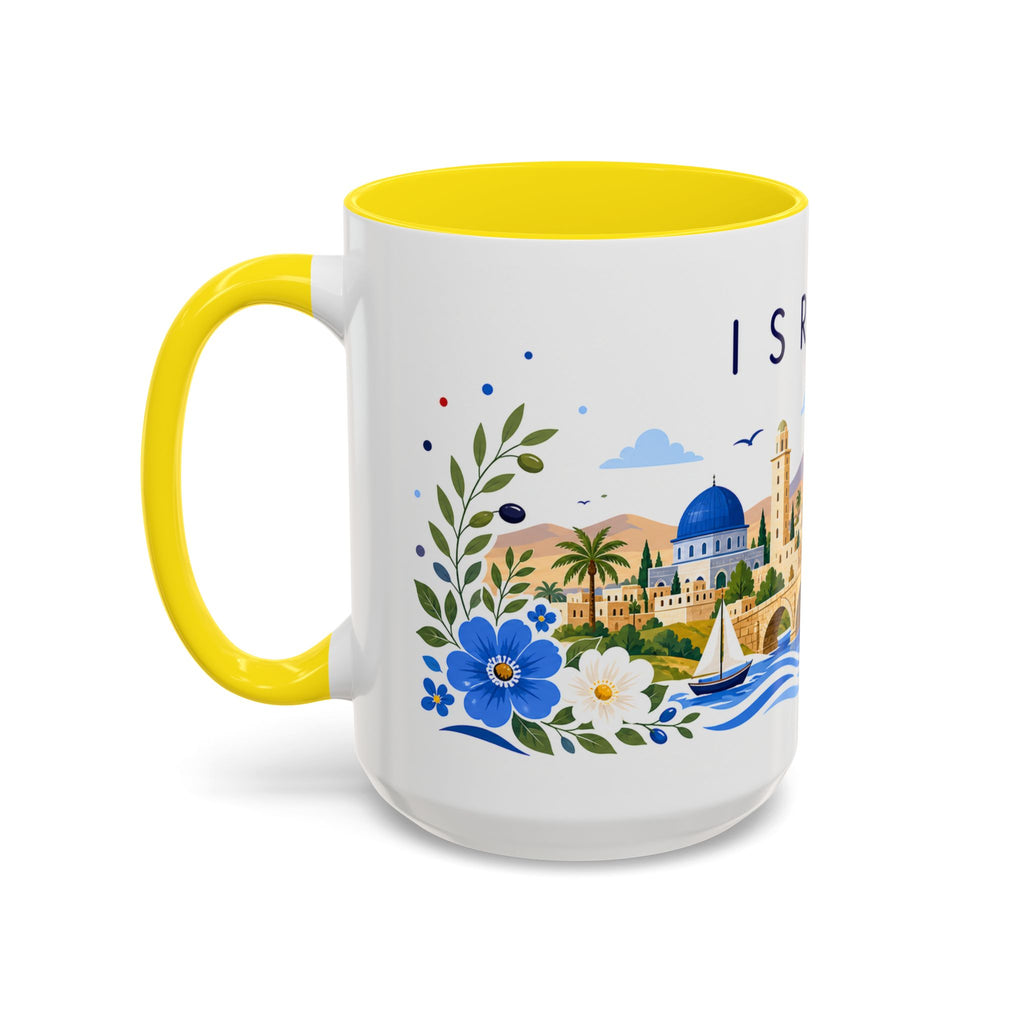 Israel Coffee Mug | Travel Souvenir Accent Mug | Place Gift Ceramic Cup 11oz 15oz