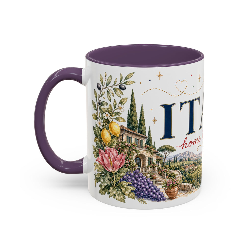 Italy Home Country Mug | Moving Away Gift | Long Distance Friendship | 11 oz 15 oz Accent Mug