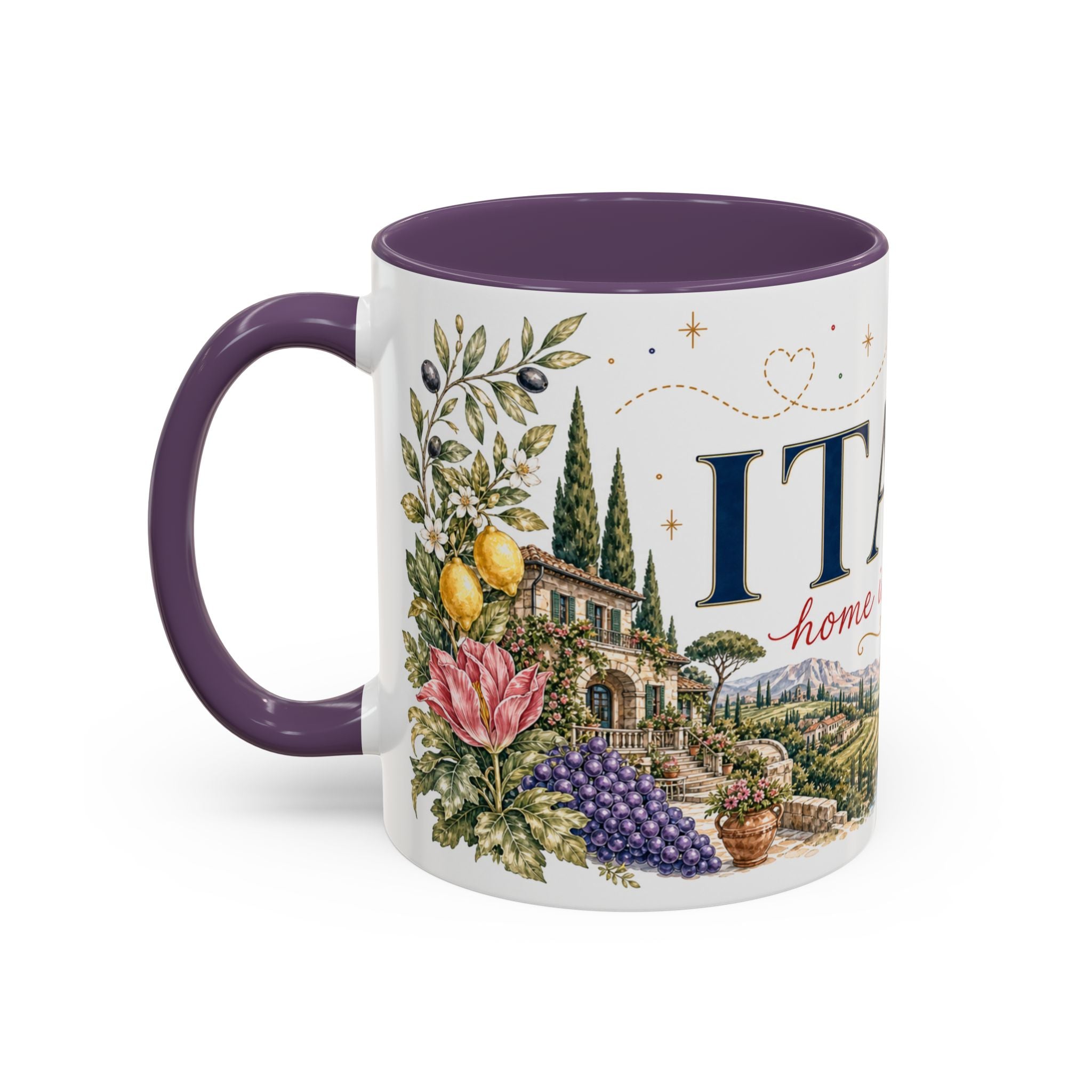 Italy Home Country Mug | Moving Away Gift | Long Distance Friendship | 11 oz 15 oz Accent Mug