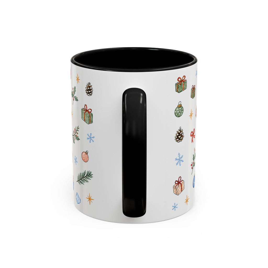 Denali National Park Christmas Mug | Watercolor Travel Souvenir | Holiday Gift | Accent Ceramic Coffee Cup 11oz 15oz