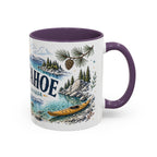 Lake Tahoe Mug, California Nevada Travel Souvenir, Bucket List Gift, Accent Ceramic Coffee Mug 11oz 15oz