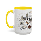 Vienna Coffee Mug | Austria Souvenir Travel Gift | Accent Color Ceramic 11oz 15oz