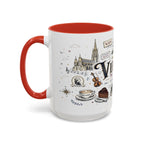 Vienna Coffee Mug | Austria Souvenir Travel Gift | Accent Color Ceramic 11oz 15oz