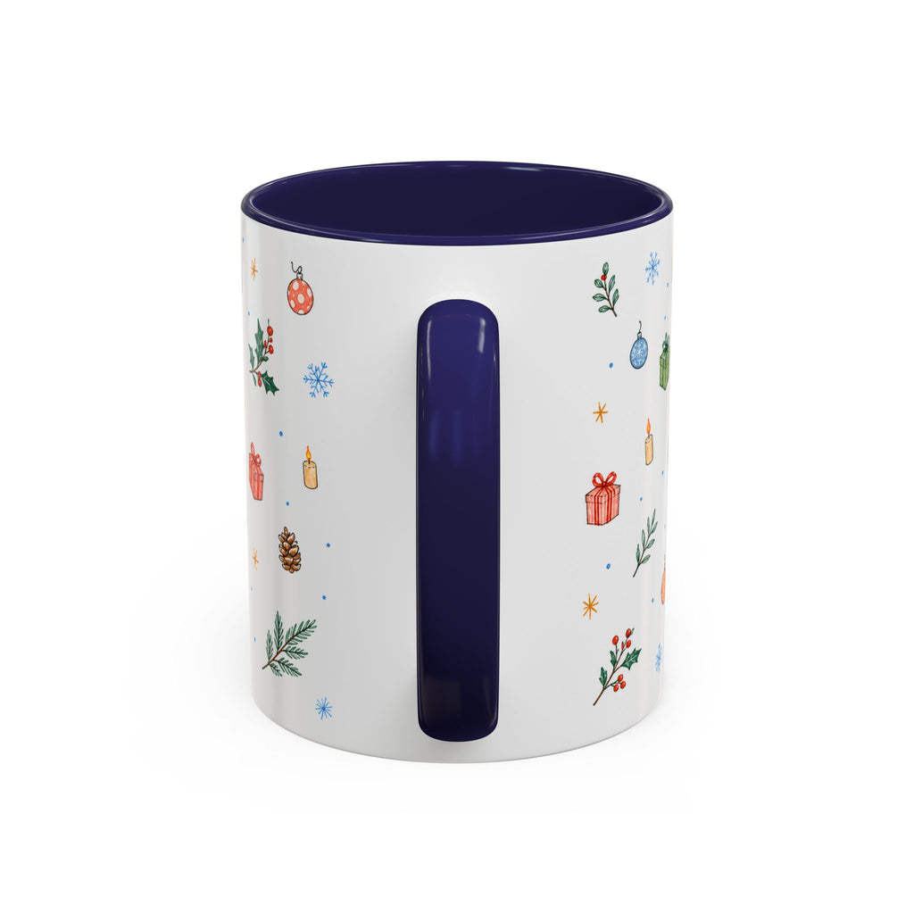 Dhaka Christmas Mug | Watercolor Travel Souvenir | Holiday Gift | Accent Ceramic Coffee Cup 11oz 15oz