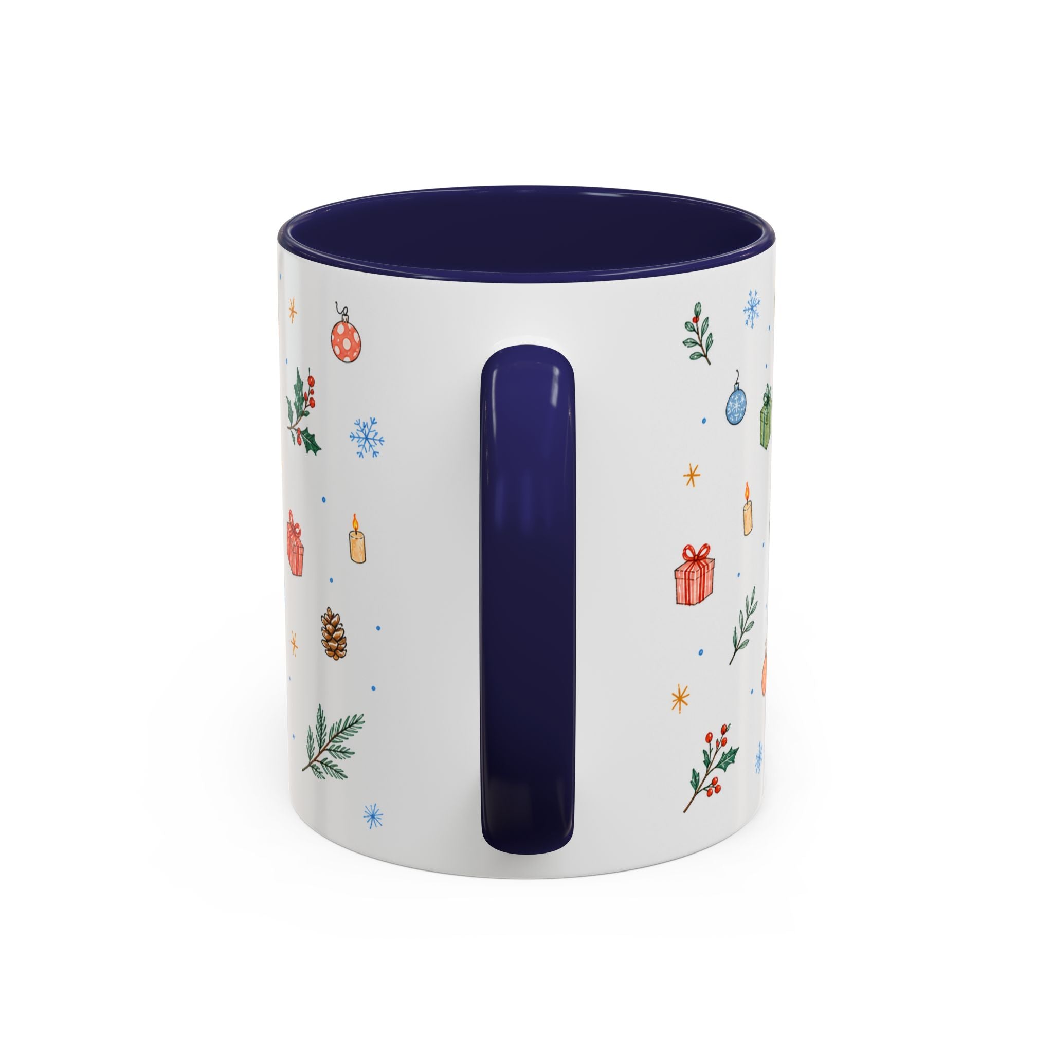 Dhaka Christmas Mug | Watercolor Travel Souvenir | Holiday Gift | Accent Ceramic Coffee Cup 11oz 15oz
