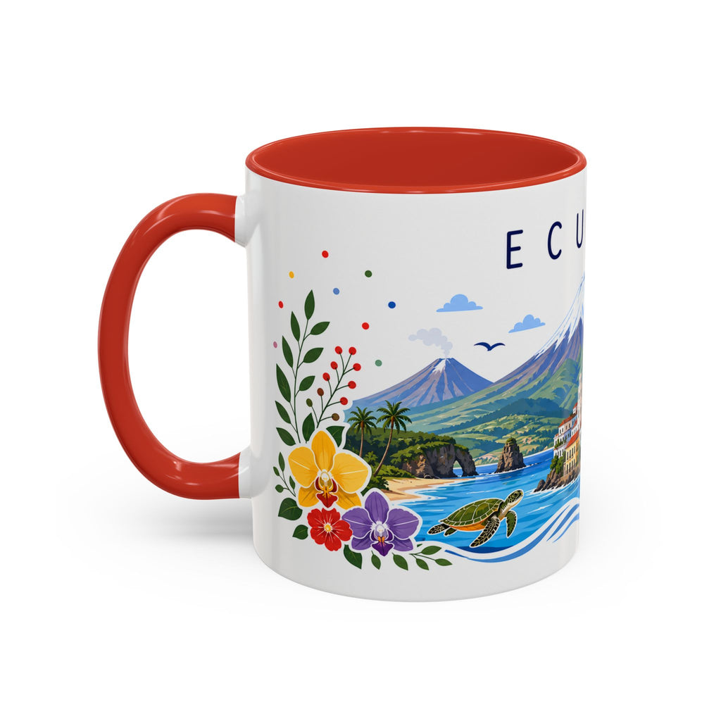 Ecuador Coffee Mug | Travel Souvenir Accent Mug | Place Gift Ceramic Cup 11oz 15oz