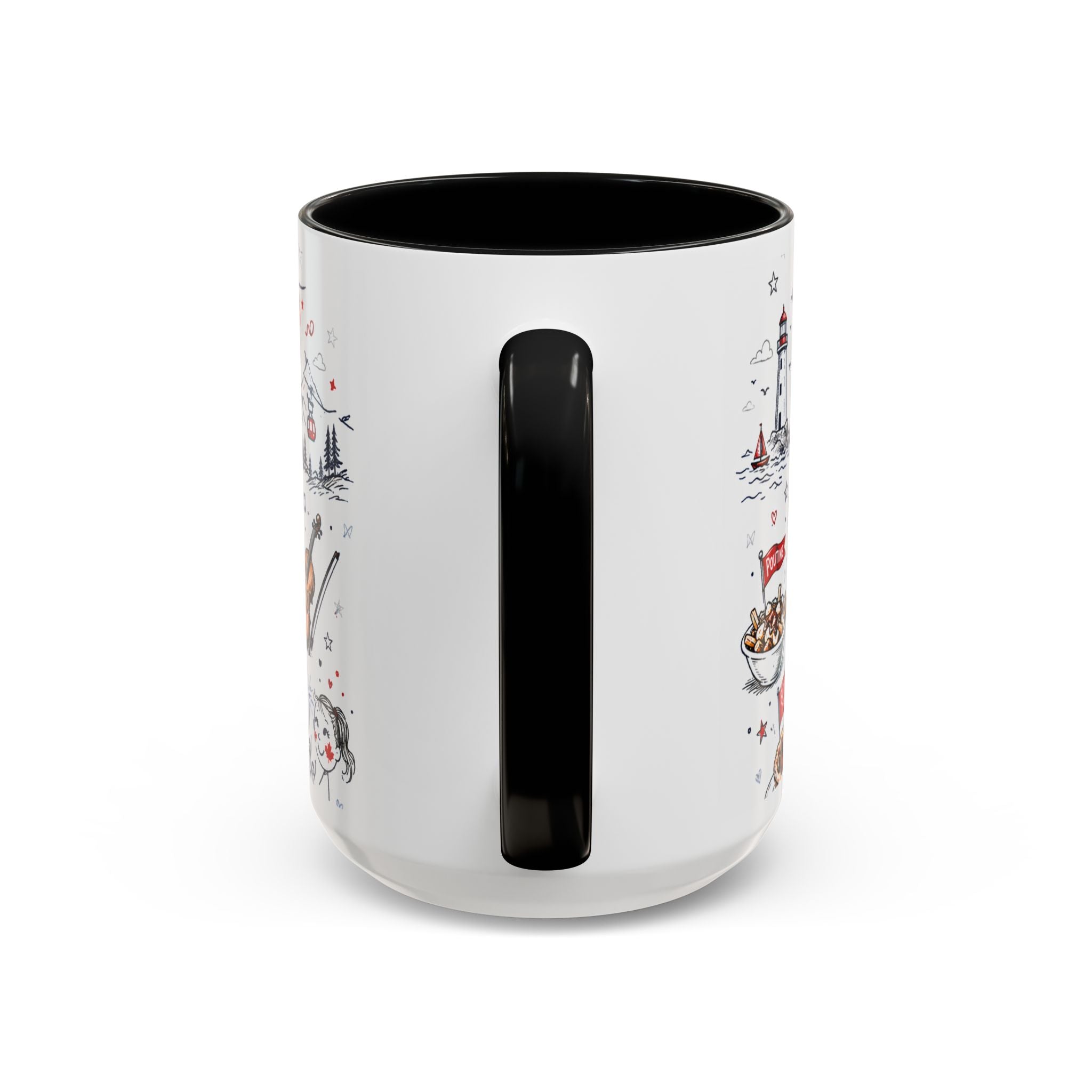Canada Day Coffee Mug | Canadian Pride Gift | Accent Color Ceramic 11oz 15oz