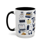 The Tassel Was Worth the Hassle Coffee Mug | Funny Graduation Gift 2026 | Accent Color Ceramic 11oz 15oz