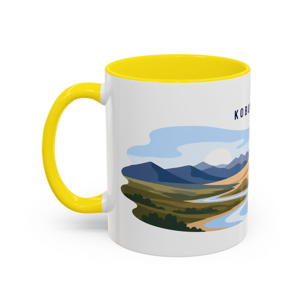 Kobuk Valley National Park Coffee Mug | Solid Color Block Park Souvenir | 11oz 15oz Accent Mug
