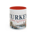 Turkey Home Country Mug | Moving Away Gift | Long Distance Friendship | 11 oz 15 oz Accent Mug