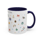 Rocky Mountain National Park Christmas Mug | Watercolor Travel Souvenir | Holiday Gift | Accent Ceramic Coffee Cup 11oz 15oz