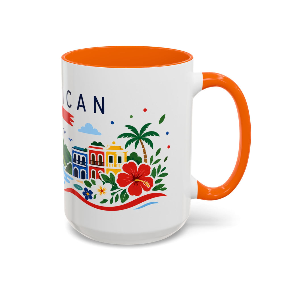 Dominican Republic Coffee Mug | Travel Souvenir Accent Mug | Country Gift Ceramic Cup 11oz 15oz