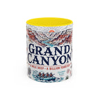 Grand Canyon National Park Coffee Mug | Hiking Camping Nature Gift | Accent Color Ceramic 11oz 15oz