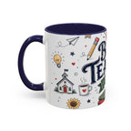 Best Teacher Ever Coffee Mug | Teacher Appreciation Gift | Accent Color Ceramic 11oz 15oz