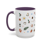 Honolulu Christmas Mug | Watercolor City Souvenir | Ceramic Coffee Cup (11oz 15oz)