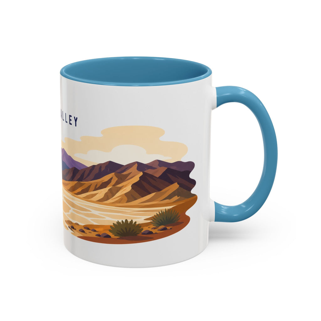 Death Valley National Park Coffee Mug | Solid Color Block Park Souvenir | 11oz 15oz Accent Mug