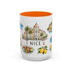Nice Illustrated Travel Mug | City Souvenir Accent Coffee Mug | 11oz 15oz Ceramic Cup